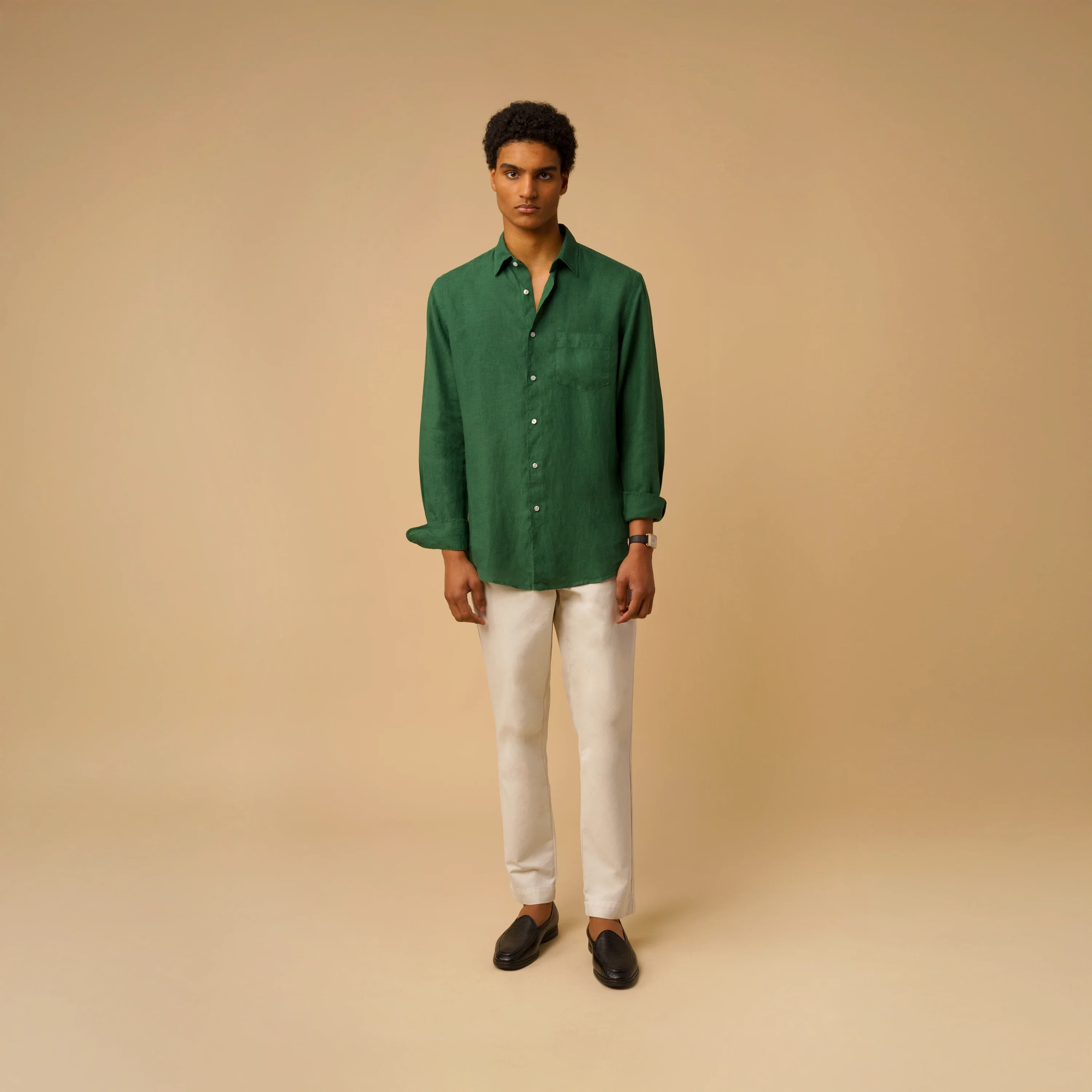 PINSTRIPE LINEN SHIRT - Image 8