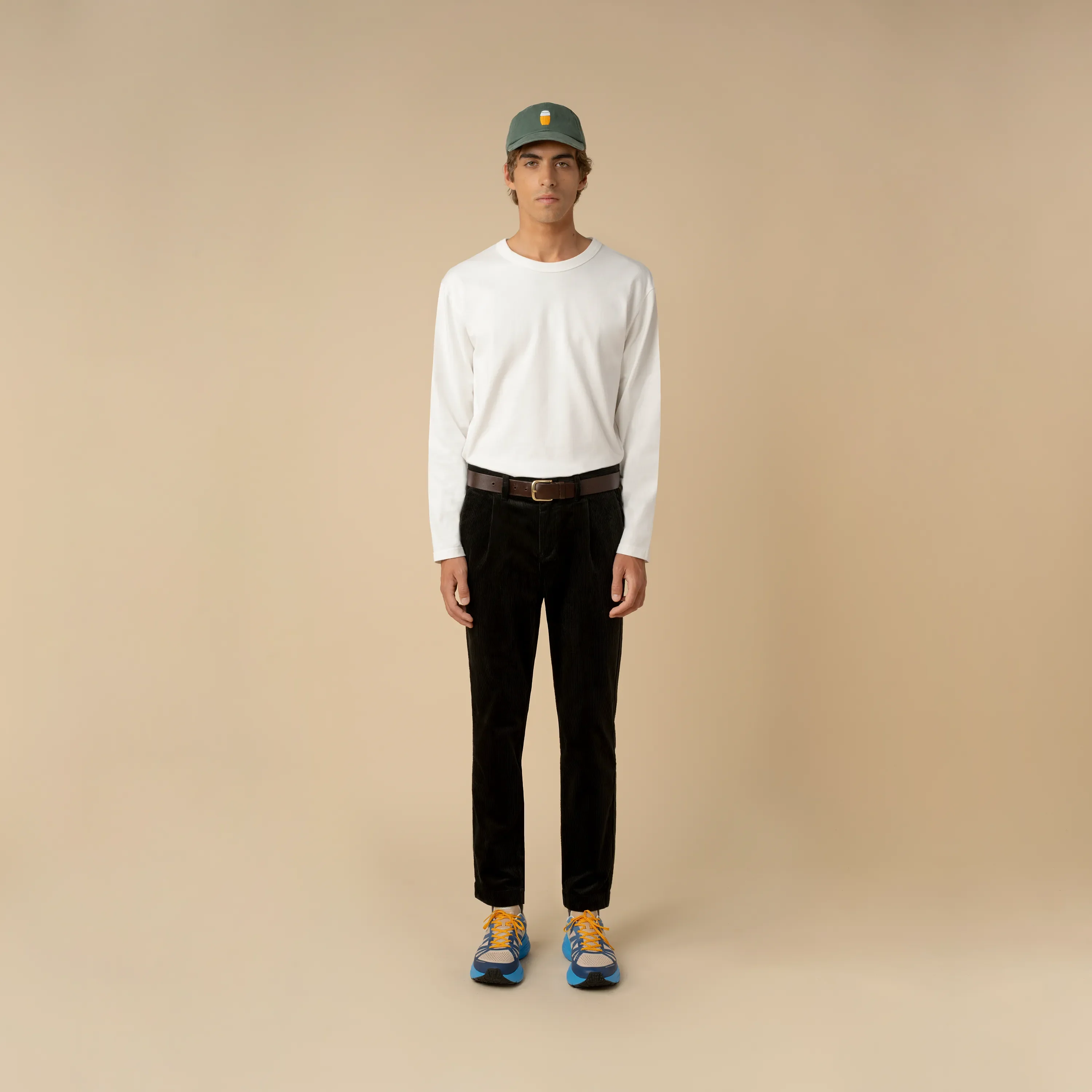 PLEATED CORDUROY TROUSERS - Image 4